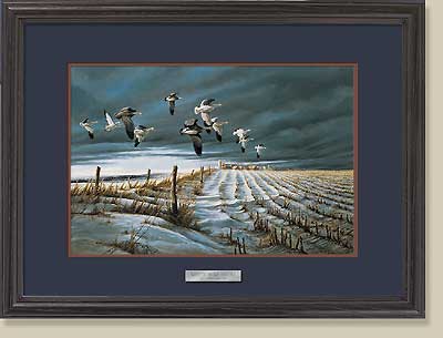 (image for) Winter Snows Walnut Framed Print